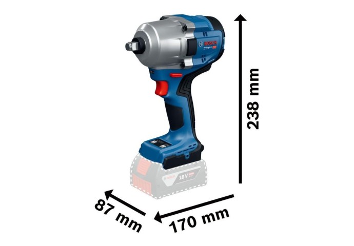 Bosch GDS 18V-780 Ak.Darbeli Somun Sıkma (Solo)