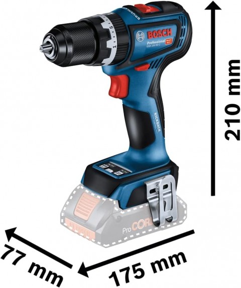 Bosch GSB 18V-90C Akülü Darbeli Delme Vidalama 2 x 5,0 Ah  0.601.9K6.106