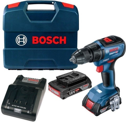 Bosch GSB 18V-50 Akülü Darbeli Delme/Vidalama Çift Akü