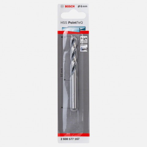 Bosch Hss Pointteq Metal Matkap Ucu 6,0 mm 1'Lİ