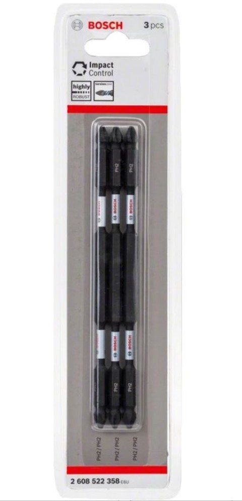 Bosch Impactc Vidalama Çift Uç ph2x150mm 3'lü