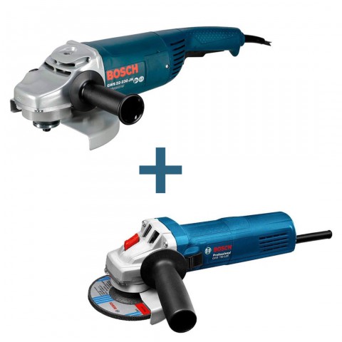 Bosch Professional GWS 22-230 JH + GWS 750-125 MP Elektrikli El Aletleri Seti - 0615990K2A
