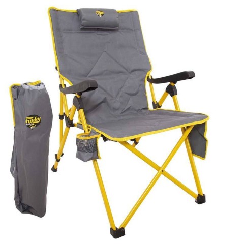 FUNKY CHAIRS COMFERT 3 KADEMELİ KAMP SANDALYESİ - SARI