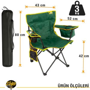 FUNKY CHAIRS COOL İCE PETROL Y./SARI KAMP SANDALYE