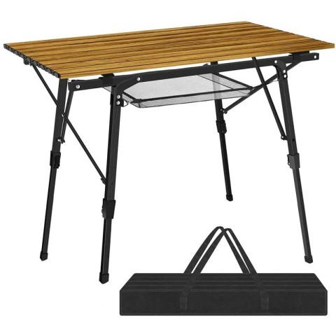 FUNKY CHAIRS ELİTE ALM. TELK. AYAKLI KAMP PİKNİK MASA - AHŞAP DESEN