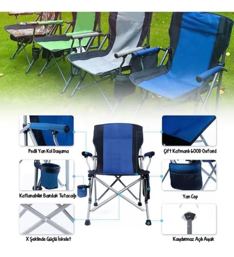 FUNKY CHAIRS RİVER SİDE KAT. KAMP SANDALYE LACİVERT