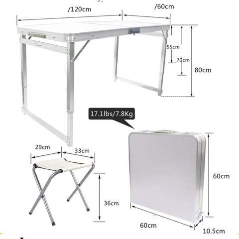FUNKY CHAIRS TABURELİ DELUXE KAT. PİKNİK MASA SET AHŞAP DESEN