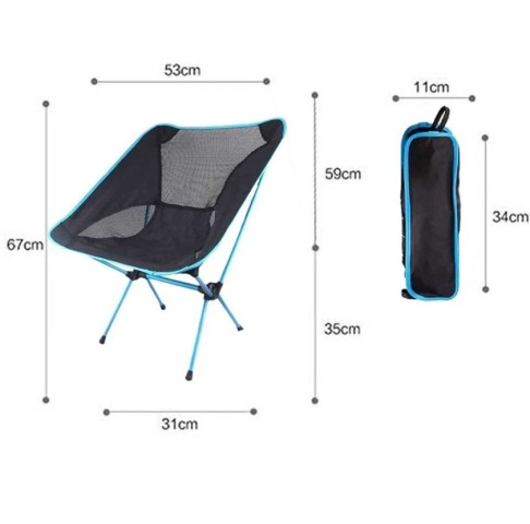 FUNKY CHAIRS ULTRALİGHT 900 GR ALÜMİNYUM KATLANIR KAMP SANDALYESİ MAVİ