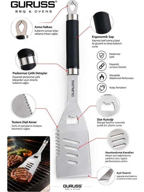 GURUSS GRS52 BARBEKÜ SPATULASI
