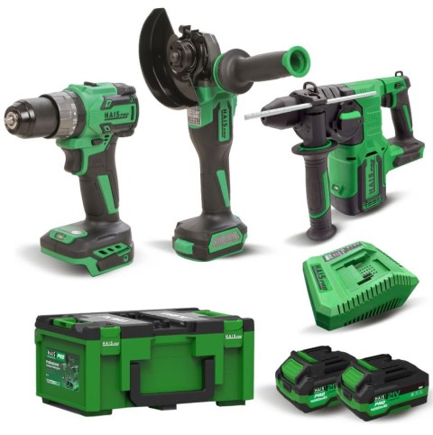 Hais Pro Profesyonel Akülü Set RB-01(DB-2101/BH-26/JM-125AX2/şarj cihazı/çanta