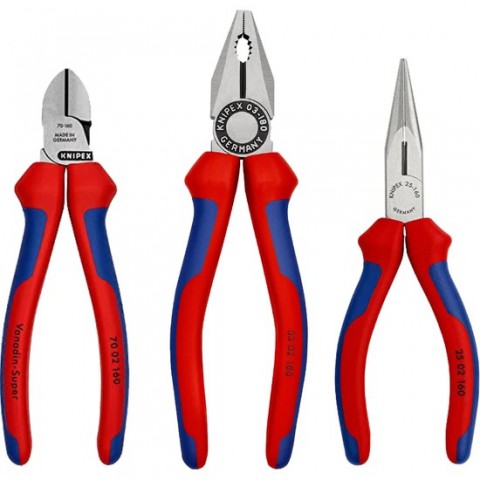 Knipex 00 19 56 SET(Pense+Kargaburun+Yan Keski)