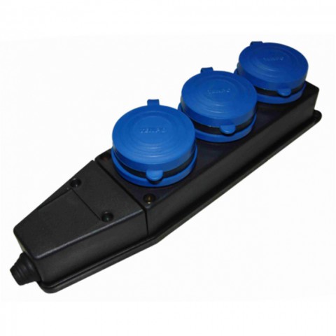 KAUÇUK  3'LÜ GRUP PRİZ 250 V