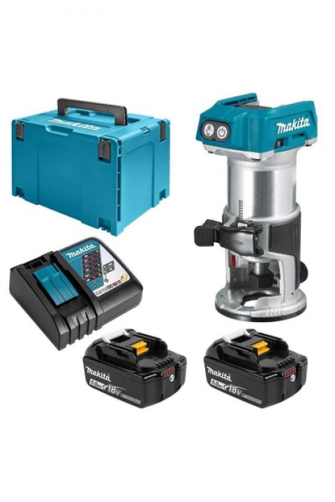 Makita DRT50RTJ Çift Akülü Freze (2x5.0Ah)