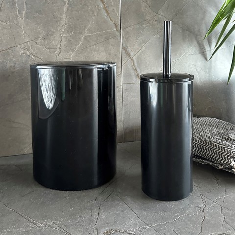 PRİMANOVA FLORES 2Lİ BANYO SETİ SİYAH M-SAS18-06