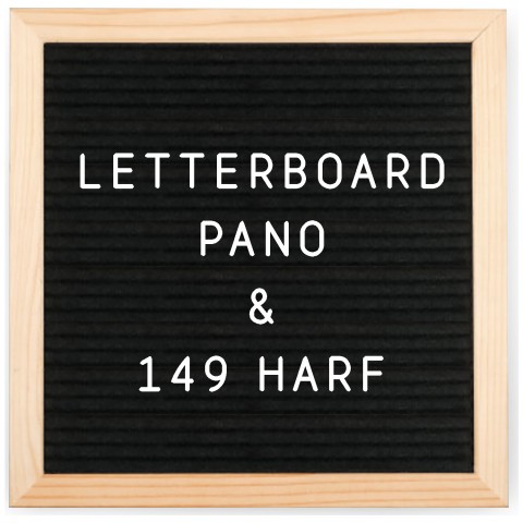 Petrix PD84423 Harfli Ahşap Yazı Panosu Letter Board