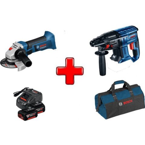 PROMİX BOSCH GBH 180-LI 18 VOLT AKÜLÜ KIRICI DELİCİ + BOSCH GWS 1