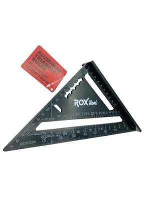 Rox Wood 0023 Aluminyum Üçgen Gönye 175 mm
