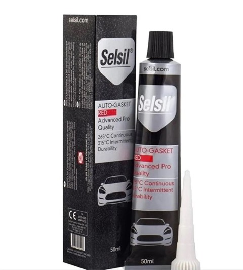 SELSİL RTV SİLİKON AUTO GASKET RED 50 ML