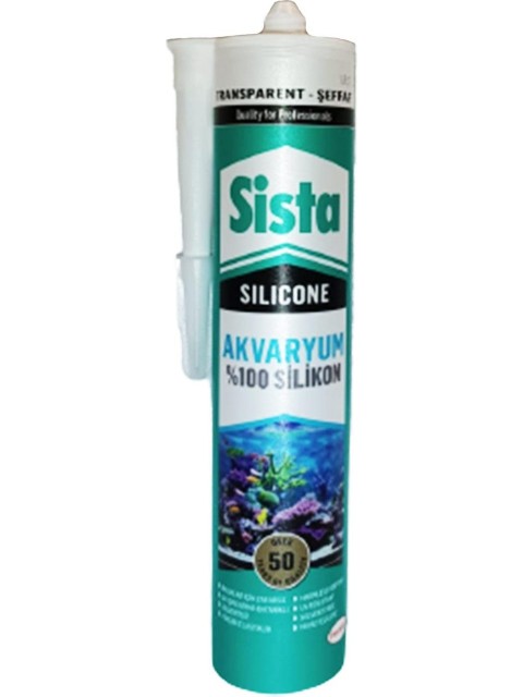 SİSTA AKVARYUM SİLİKONU ŞEFFAF 280ml.