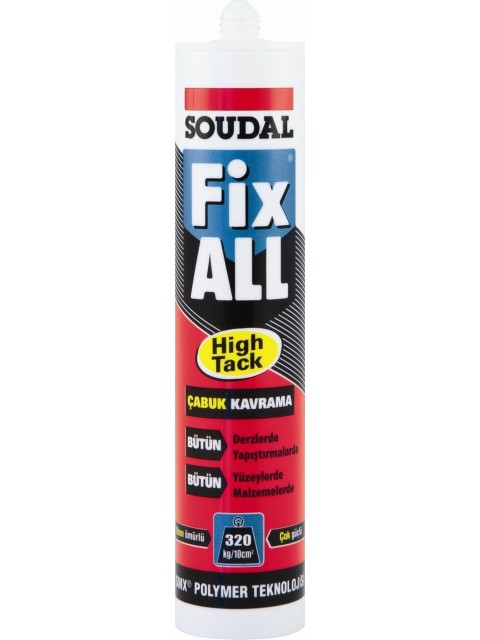 SOUDAL FİX ALL HIGH TACK 290 ML.-BEYAZ