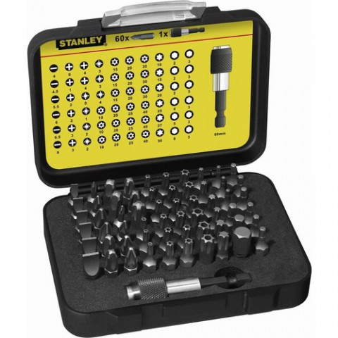 Stanley Fatmax 1-13-902 Multi Bits Seti 61'li ¼ 25 mm + Manyetik Kilitli Tutucu