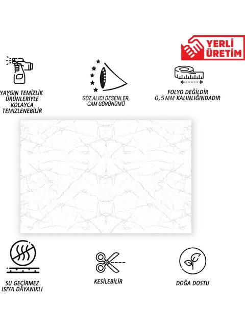 TİNK Kendinden Yapışkanlı Silver Desenli Pvc Panel 41X62 cm (4 Adet) 1 M²