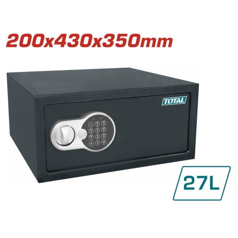TOTAL ELEKTRONİK ŞİFRELİ PARA KASASI 27 LT TESF3501