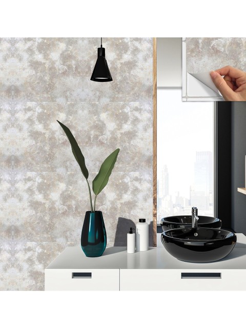 Tink Kendinden Yapışkanlı Gri Mermer Desenli Pvc Karo 30x30 cm 11 Adet 1m2