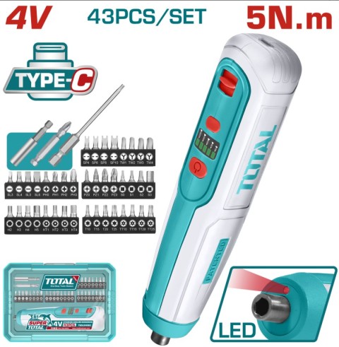 Total 4V Akülü Tornavida TSDLI04062