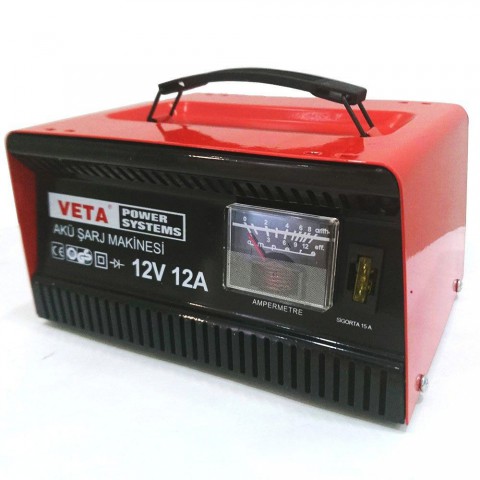 Veta VT3421 12V 12Ah Akü Şarj Cihazı