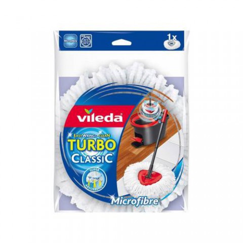 Vileda Turbo Easy Wring Mikrofiber Paspas Yedek Beyaz